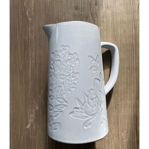 Pier1 Ceramic Botanical Design Pour Pitcher